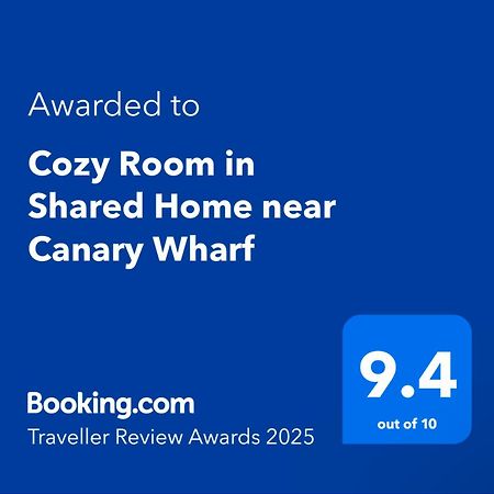 Cozy Room In Shared Home Near Canary Wharf ลอนดอน ภายนอก รูปภาพ